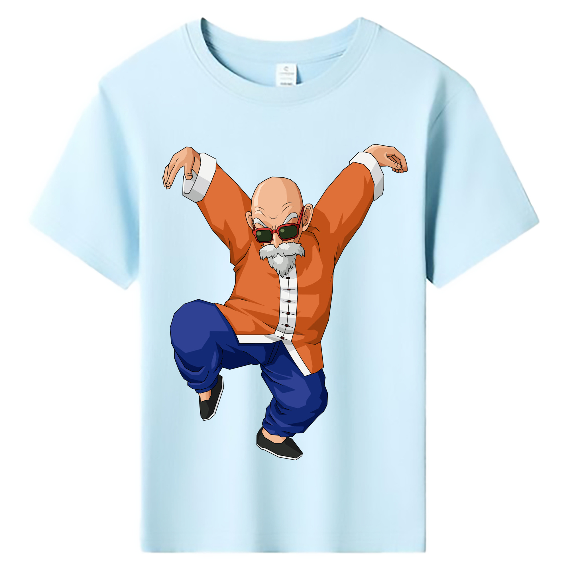 （画像用） ドラゴンボール 亀仙人（かめせんにん） DRAGON BALL Master Roshi Kame Sennin 綿100％キッズTシャツ（フロントプリント）